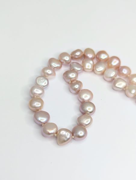 Natural Pink Baroque Freshwater Pearl Necklace