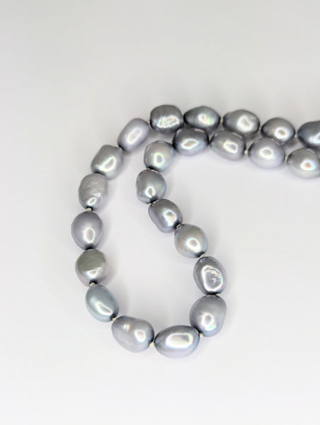 Grey Baroque Freshwater Pearl Necklace