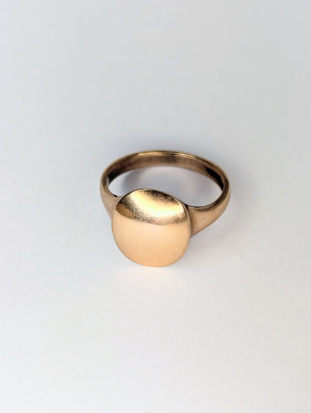 Rose Gold Plated Sterling Silver Ring, Size O 1/2