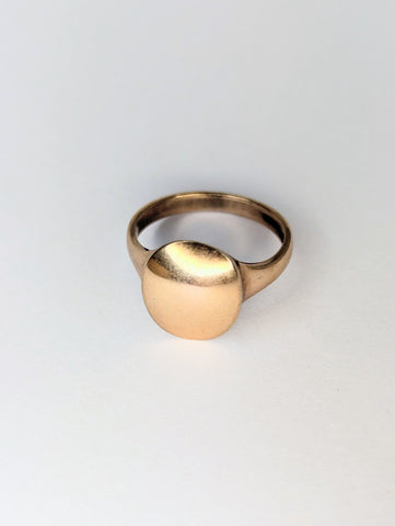 Rose Gold Plated Sterling Silver Ring, Size O 1/2