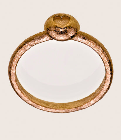 Heart Nugget Ring in 9ct Yellow Gold