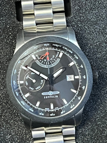 Zeppelin Night Cruise Automatic Watch on Stainless Bracelet