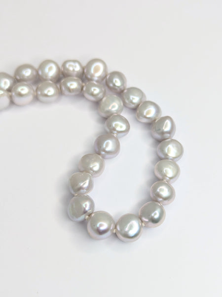 Light Grey Baroque Freshwater Pearl Necklace