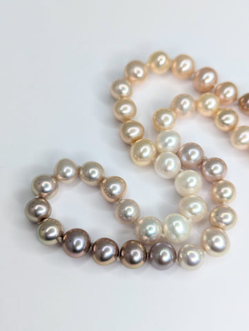 Multicolour Graduated Freshwater Pearl Necklace