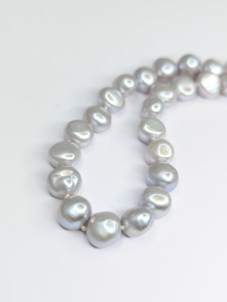 Light Grey Baroque Freshwater Pearl Necklace