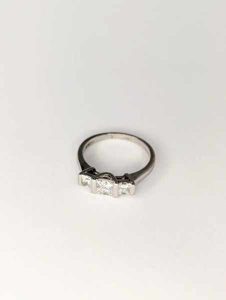 Very Special Offer, a Pre-loved Platinum Diamond Ring, Size M