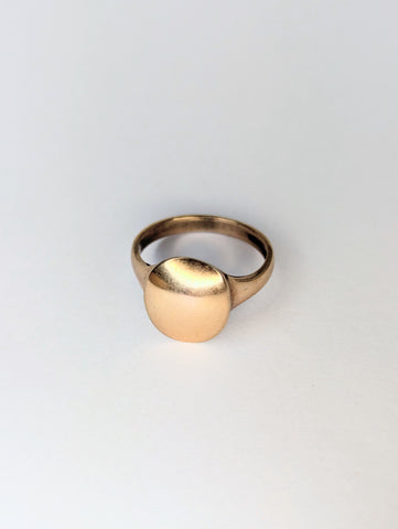 Rose Gold Plated Sterling Silver Ring, Size O 1/2