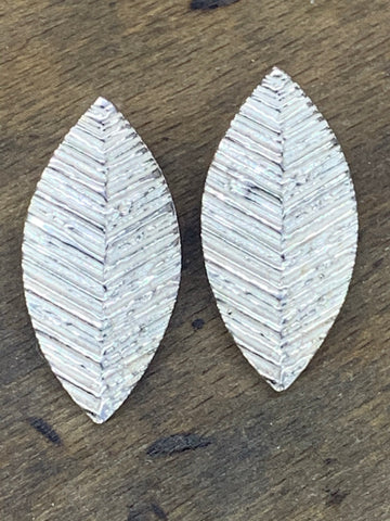 Abstract Leaf Earrings in Sterling Silver